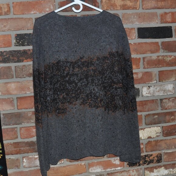 John Varvatos Wool Cashmere Abstract Knit Sweater M - Picture 3 of 6